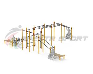 Купить Спортивный комплекс для инвалидов-колясочников WRK-D23_76mm в Бежецке 