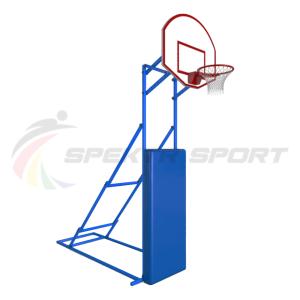 Купить Стойка стритбольная складная с фанерным щитом, кольцом, сеткой и защитой Street в Бежецке 